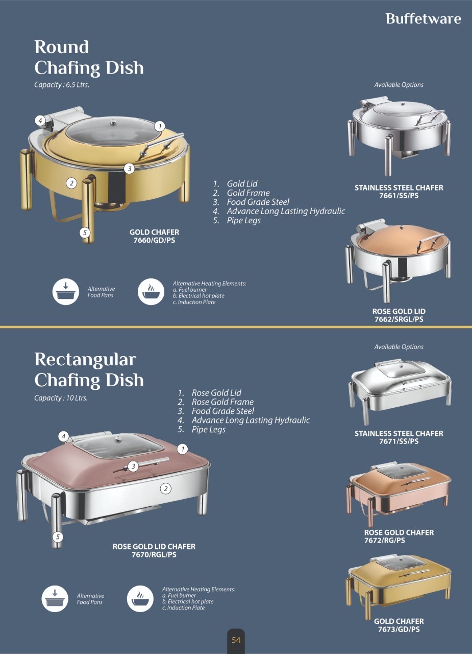 Chafing Dishes Collection Fab Hospitality
